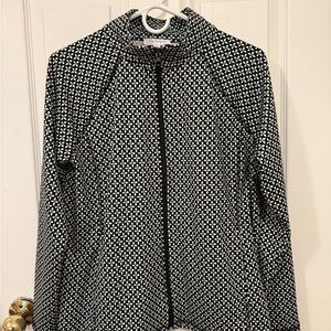 Talbots Black and White Patterned Jacket, NWT